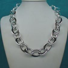 Handmade silver necklace made in Italy