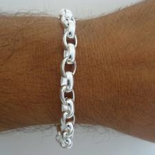 Bracciali maglie ovali in argento