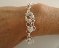 925 silver handmade bracelet made in Italy