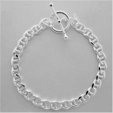 Sterling silver flat marina bracelet italy