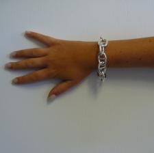 Mariner bracelet in sterling silver T-bar closure