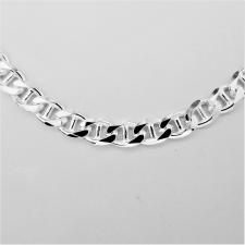 Sterling silver flat marina chain necklace 5.8mm