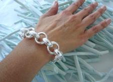 Belcher bracelet in sterling silver