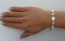 Bracciale fiorini in argento 925