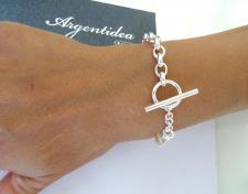 Bracciale a catena ovale in argento