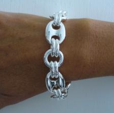 Sterling silver maglia marina bracelet 18mm.