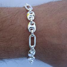 Bracciale uomo catena argento - Braccialetto uomo Timone