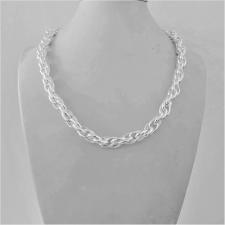 Sterling silver loose rope link chain necklace