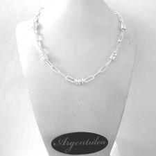 Paperclip link chain in 925 italy sterling silver