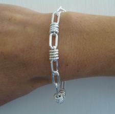 Bracciale treccia in argento 925