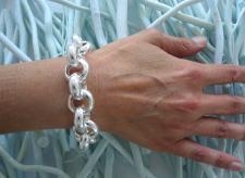 Belcher bracelet in sterling silver