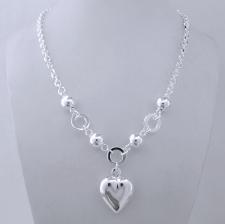 Collana argento con cuore san valentino