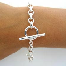 Bracciale a catena ovale in argento