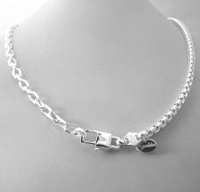 Collana a due catene in argento 925 massiccio