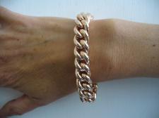 Sterling silver rose gold plated bracelet 