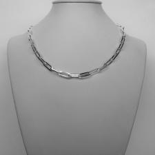 Paperclip 925 silver chain 40 cm