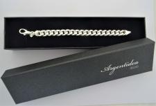 Sterling silver curb bracelet 12mm