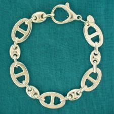 Bracciale argento 925 maglia traversino e maglia marina MASSICCIO