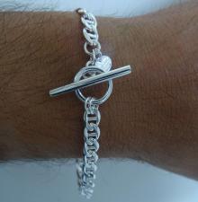 Bracciale maschile in argento 925