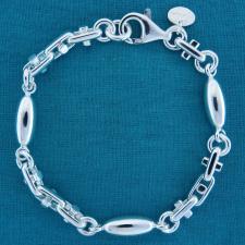 Handmade 925 silver bracelet 6mm made in Italy.