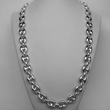 Handmade silver necklace marina link chain