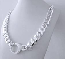 Chunky silver necklace