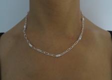 925 sterling silver paperclip link chain italy