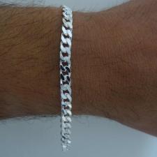 Bracciale argento catena maglia da uomo