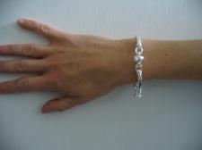 Silver bracelet factory arezzo