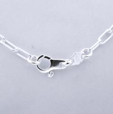 925 sterling silver paperclip link chain italy