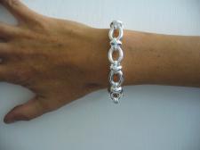 Handmade silver bracelet made in Italy