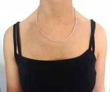 Solid 925 silver rope chain necklace 2,5mm italy