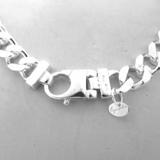 Collana uomo pesante catena in argento 925 massiccio