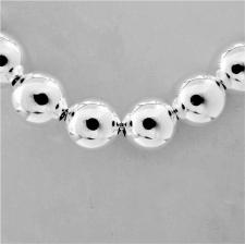 925 sterling silver ball bead necklace 14mm
