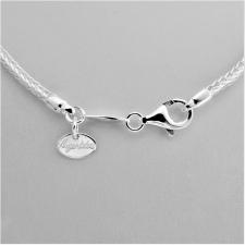 Catena collana fox tail in argento 925