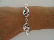 Sterling silver round tube bracelet