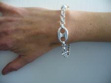 Bracciale donna in argento 925 - maglia marina 16mm