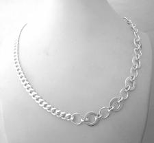 Collana argento a due catene