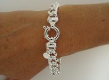 Italy sterling silver curb bracelet made in Italy