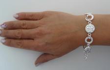 Silver Florentine Coin Bracelet