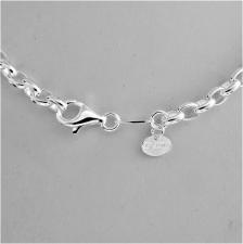 Sterling silver oval link necklace 5mm