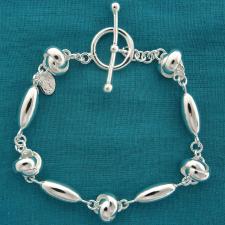 925 italy silver knot bracelet