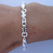 Handmade 925 silver bracelet 6mm made in Italy.