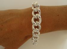 Italy sterling silver curb bracelet made in Italy