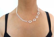 Collana argento a due catene