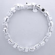 Men's silver bracelets italy arezzo 