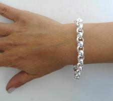Bracciale rolo' tondo argento massiccio