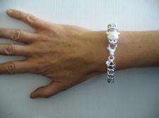 Sterling silver panther bracelet. 