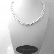Solid 925 sterling silver oval link chain