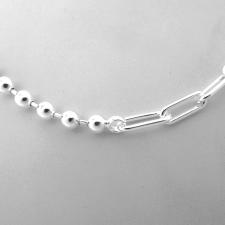 Collana in argento a due catene